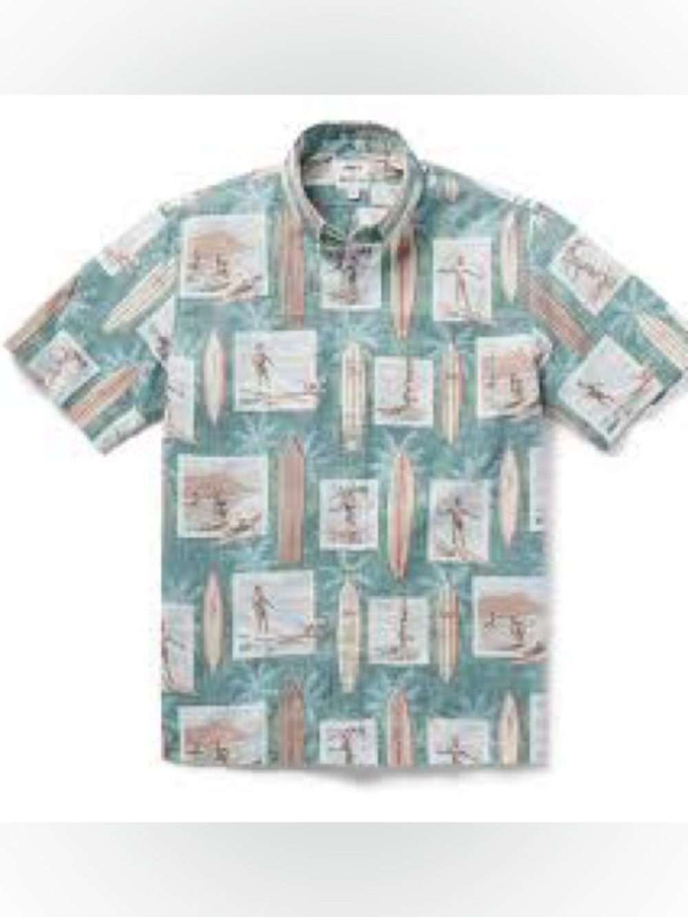 New Reyn Spooner X Eddy Y Surf History Camp Shirt XL